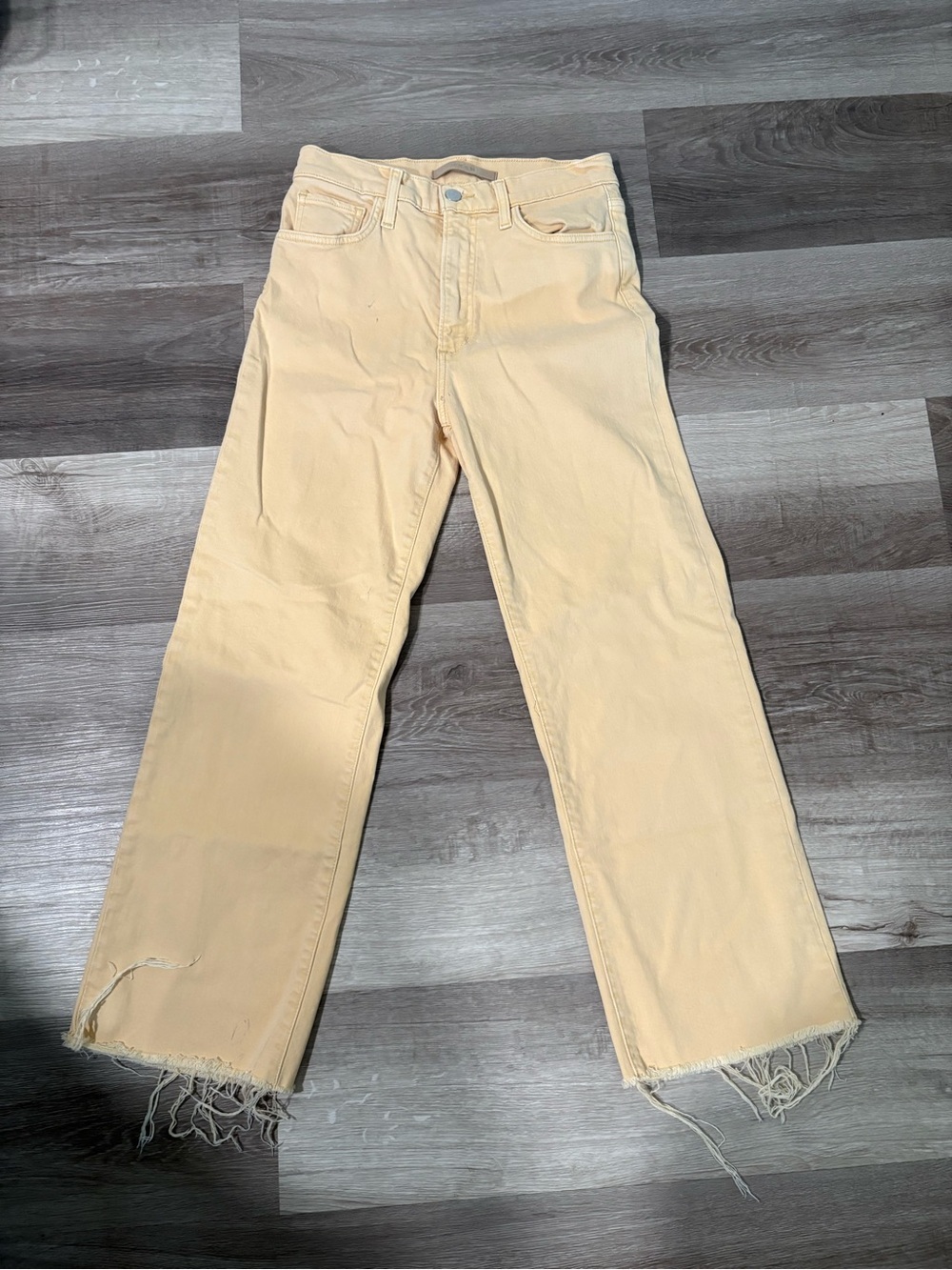 Joes jeans “The Blake” high rise Women’s Cream Straight-Leg Jeans